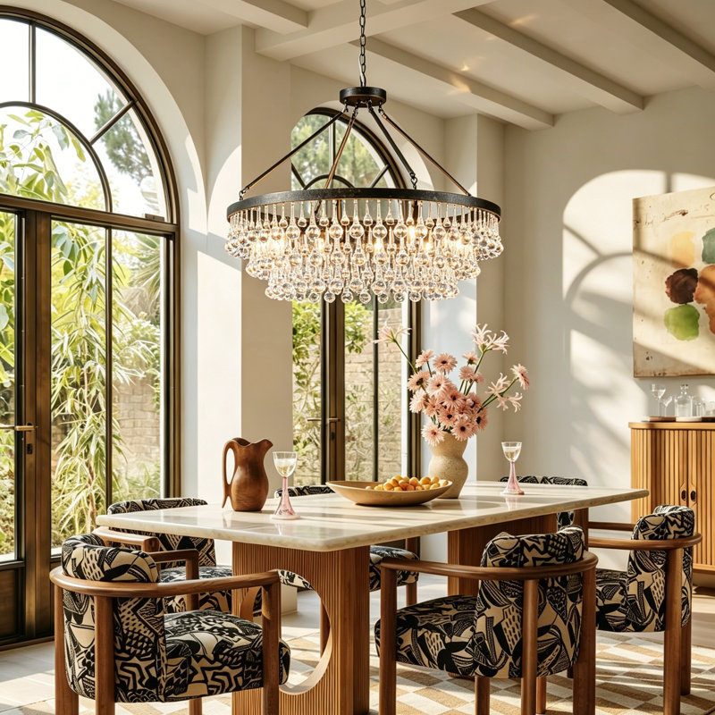 Mercer41 Alissya 10 - Light Dimmable Tiered Chandelier & Reviews